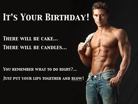 Sexy man birthday card